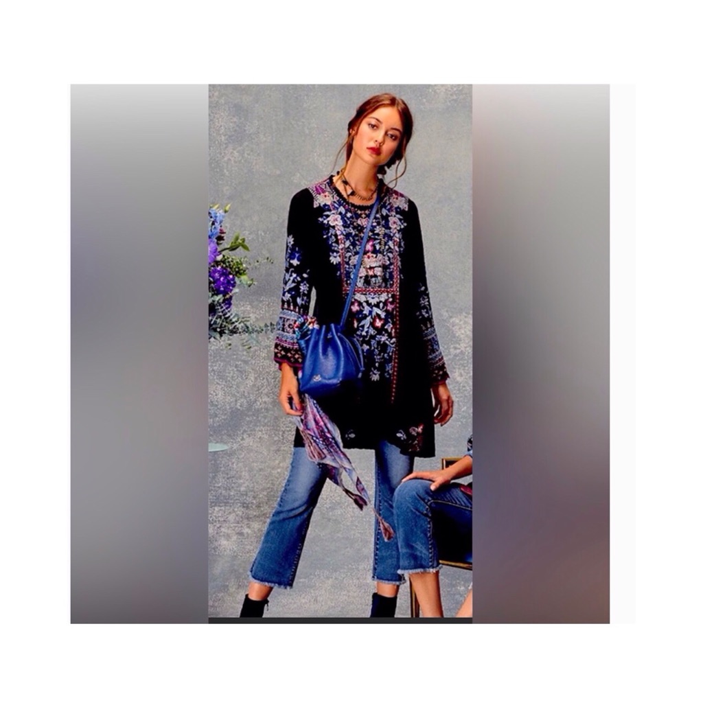 Johnny Was Embroidered Tunic Top Or Dress